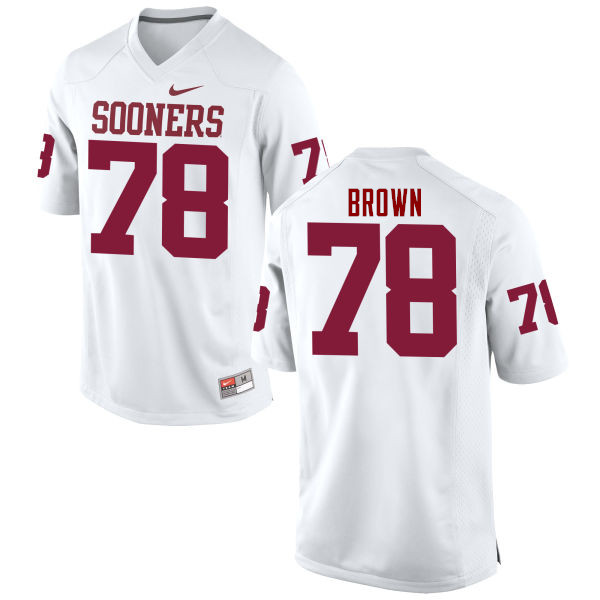 Men Oklahoma Sooners #78 Orlando Brown College Football Jerseys Game-White - Click Image to Close